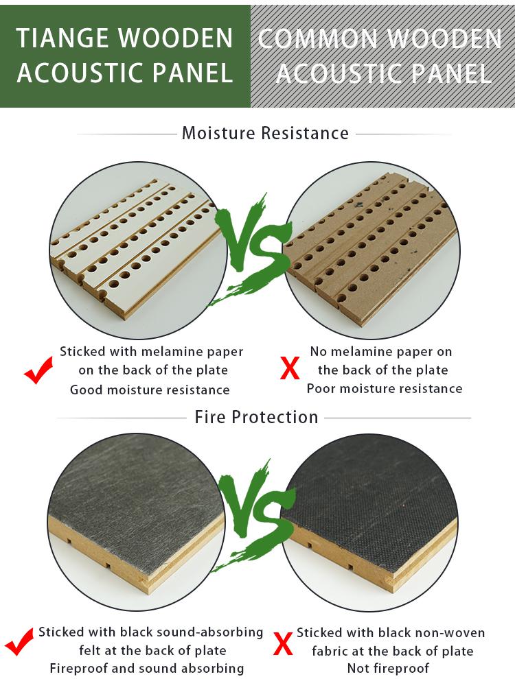 Grooved Wooden Acoustic Panel