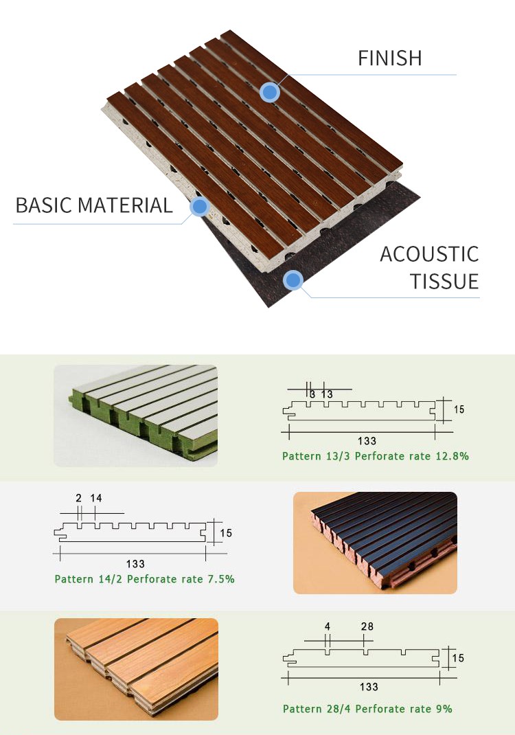 Grooved Wooden Acoustic Panel-2